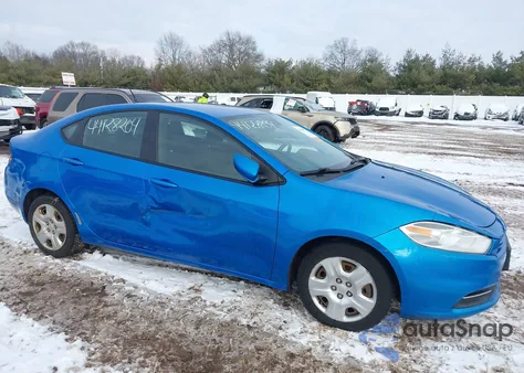 2015 Dodge Dart Se z USA, uszkodzony, nr VIN 1C3CDFAA4FD181489